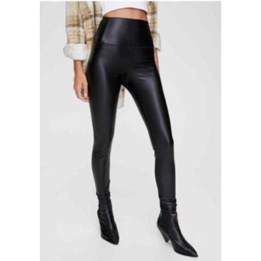 $138 New Aritzia Wilfred Daria Faux Leather Leggings - Small - Black